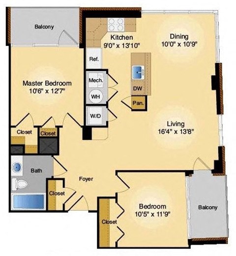Floor plan at IO Piazza by Windsor